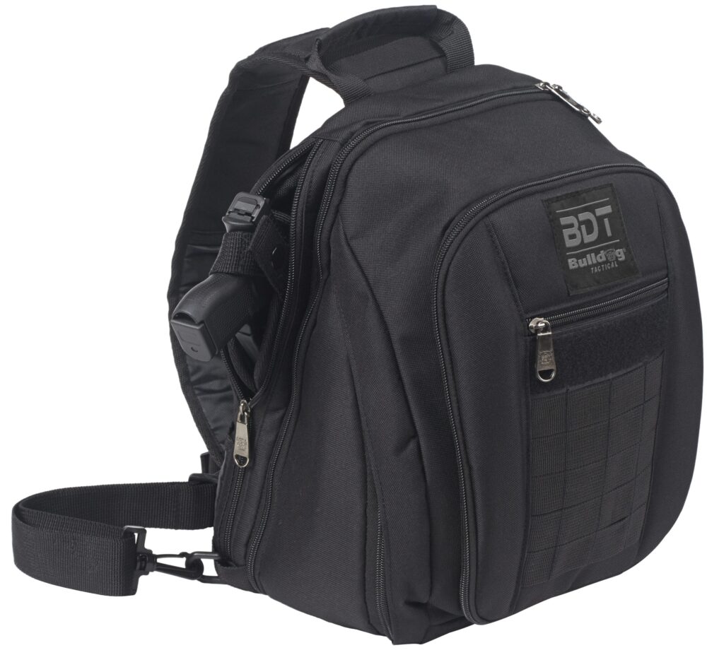 Bulldog Sling Pack, Small Backpack, Black (BDT408B)