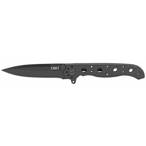 CRKT M-16 Folding Knife, 3" Black Blade, Stainless Steel Black Handles (CRKM16-01KS)