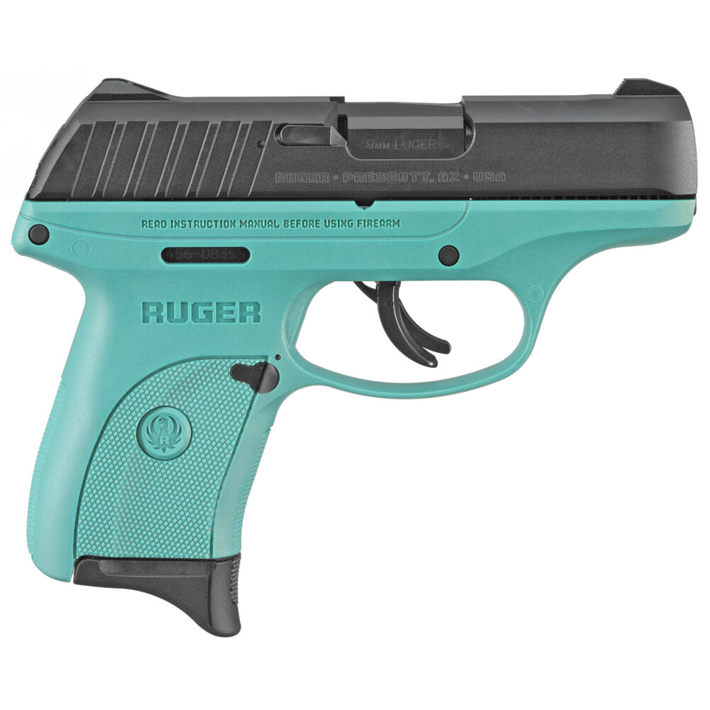 Ruger EC9s 9mm Pistol, Turquoise (03285)