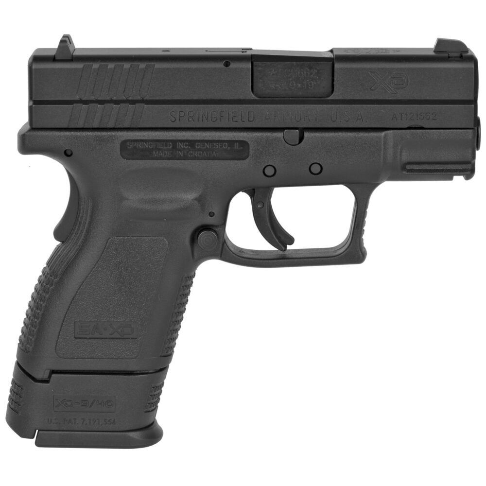 Springfield XD9, Sub-Compact 9mm Pistol, Black (XD9801)