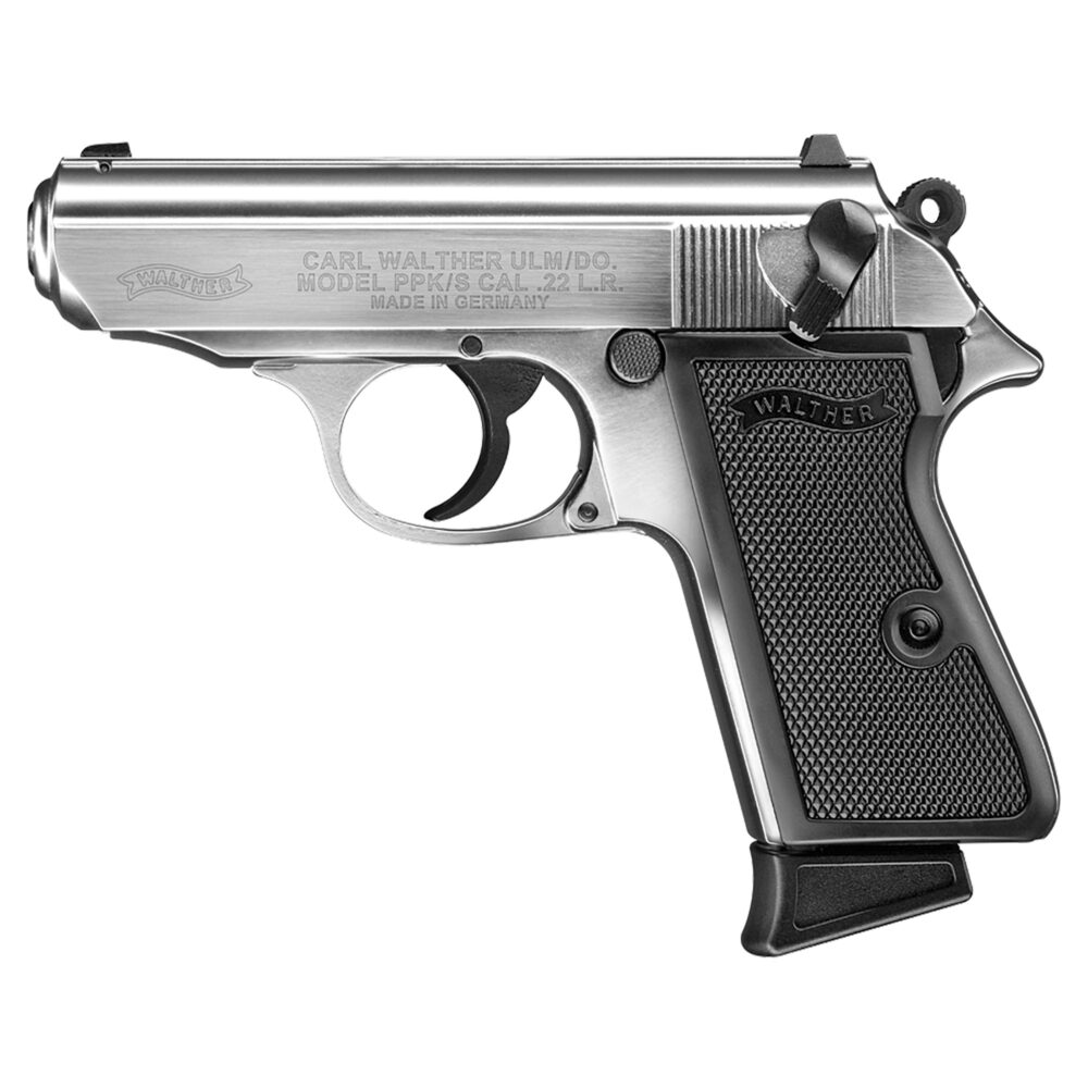 Walther Arms PPK/S, Compact Pistol, 22LR, Nickel Finish (5030320)