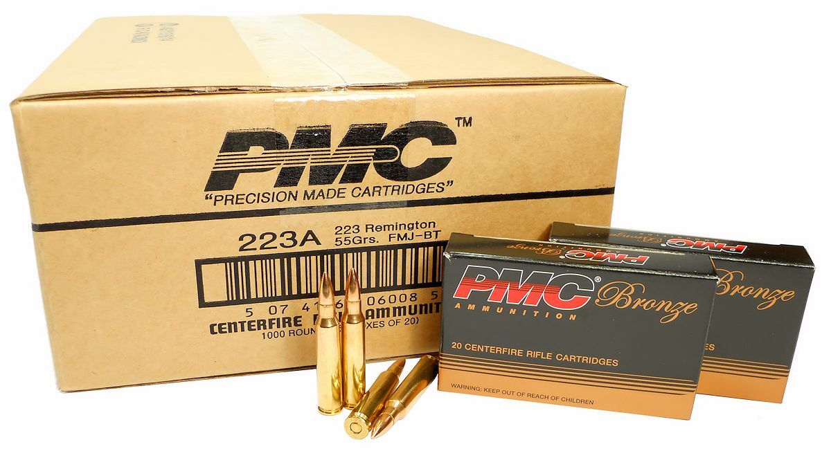 PMC Ammo Bronze .223 Rem 55Gr FMJ Boat Tail Brass In Stock Now For Sale Near Me Online Buy Cheap| PMC Ammunition| Pmc .223 Bulk Ammunition| PMC Bronze Ammo|