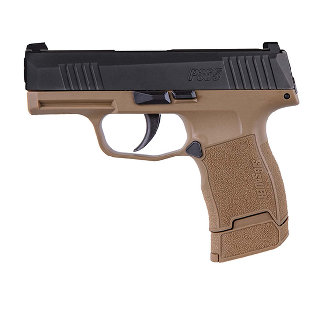 Sig Sauer P365 9mm Pistol, TacPac, Talo Exclusive Coyote with Black Slide (365-9-RTXR3-COY-TACPAC)