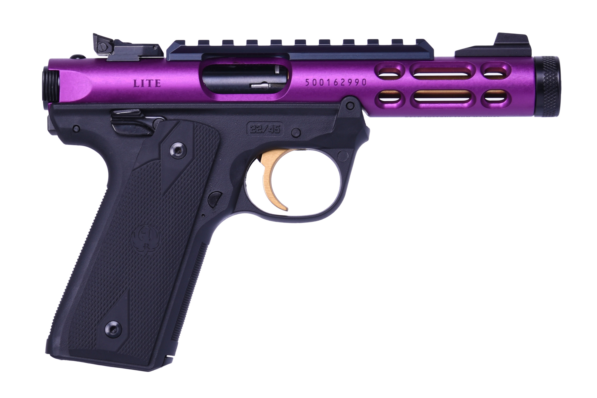 Ruger MRK IV 22/45 Lite, 22LR Pistol, Exclusive Purple and Gold Finish (43931)