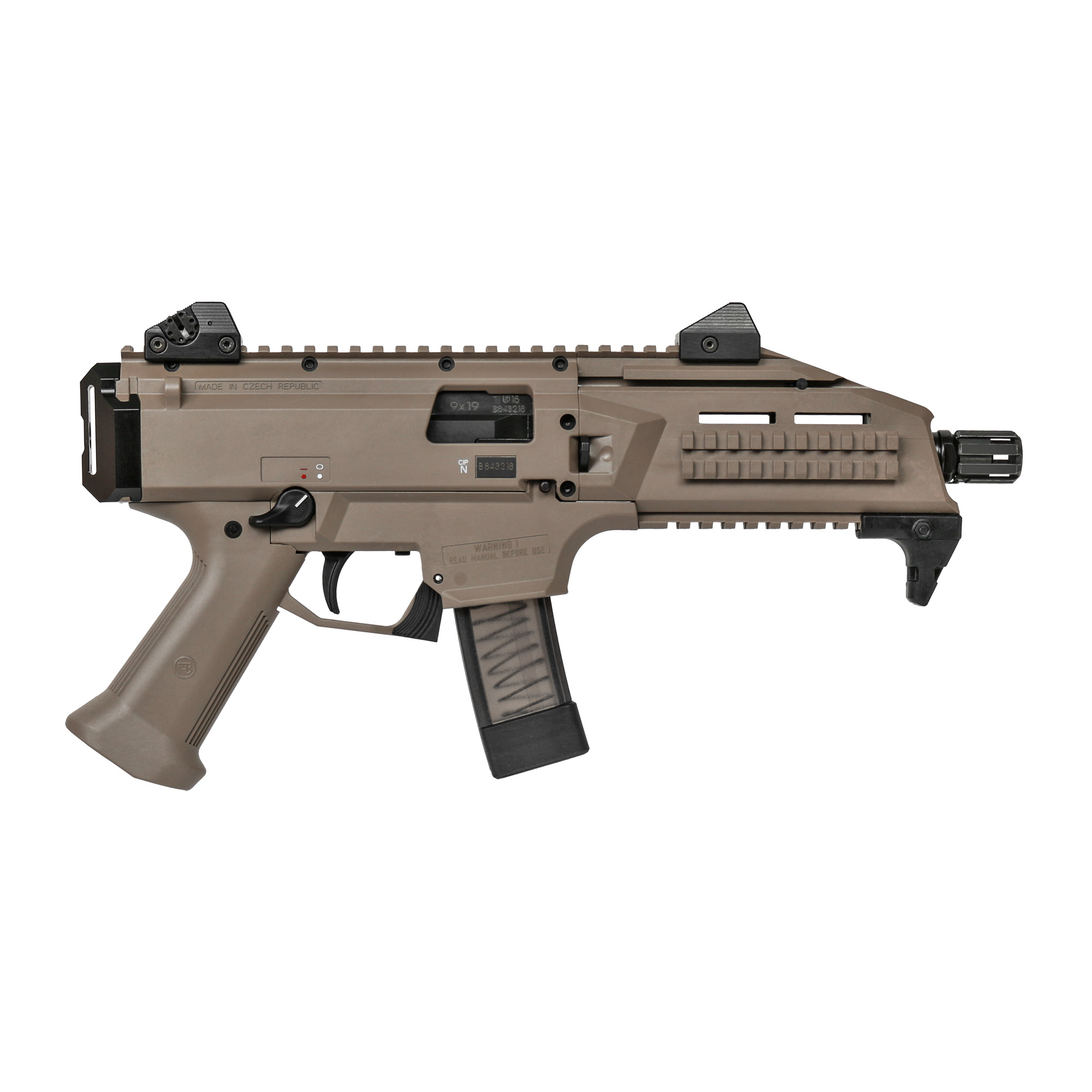 CZ-USA Scorpion EVO 3 S1, 9mm Pistol, FDE (91352)