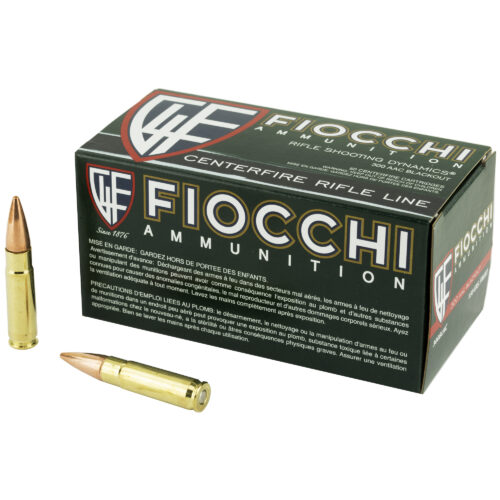 Fiocchi 300 AAC Blackout Ammunition 150Gr., FMJ, 50Rd. Box (F300BLKC)