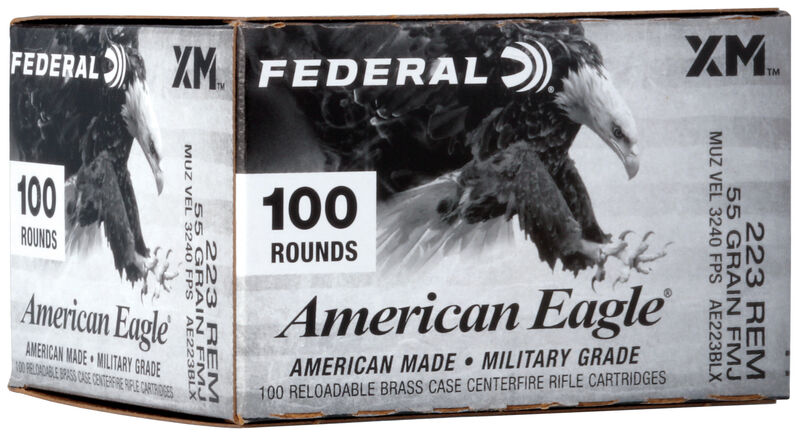 Federal Amercian Eagle 223 55gr 100ct box (AE223BLK)
