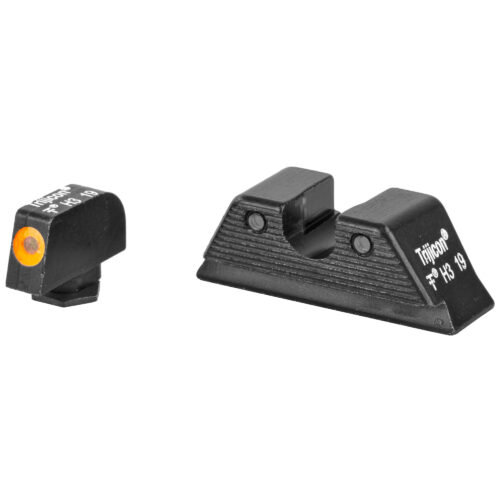 Trijicon HD XR Tritium Night Sights, Fits Glock MOS 9mm/.40, Orange Outline (GL614-C-601092)