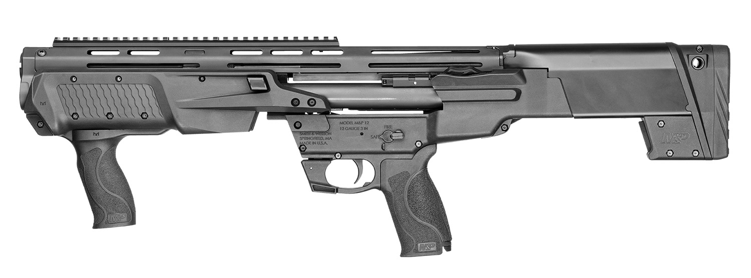 Smith & Wesson M&P12, 12 Ga. Pump Bullpup Shotgun, Black (12490)