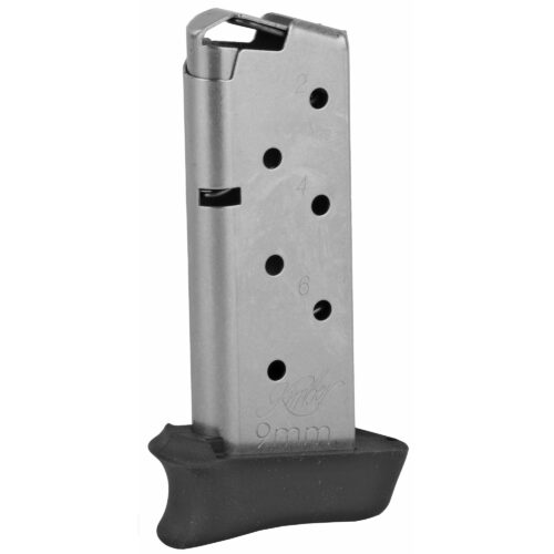 Kimber Pistol Magazine, 9mm, 7Rd., with Hogue Grip Extension, Fits Kimber Micro 9, Stainless (4000905)