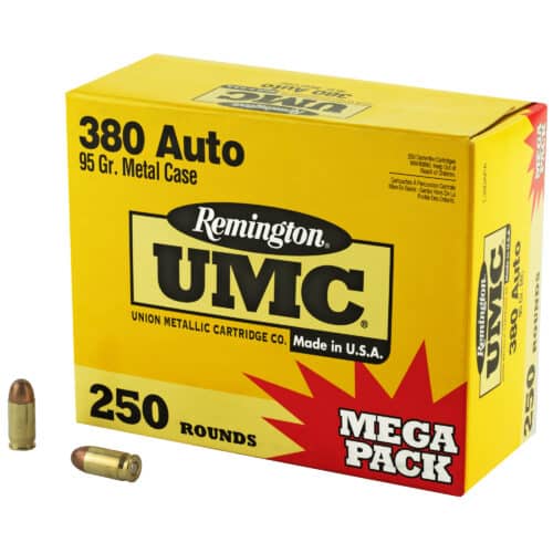 Remington UMC, 380 ACP, 95 Gr, FMJ Ammunition (23721)