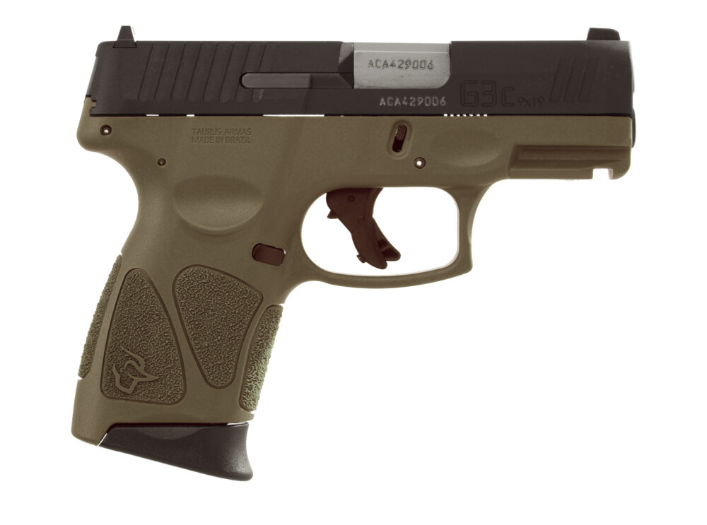 Taurus G3C 9mm Pistol, OD Green (1-G3C931O)