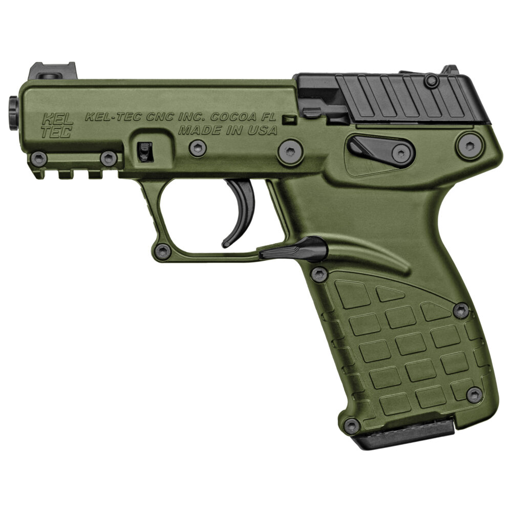 Kel-Tec P17 22LR.Pistol, Threaded Barrel, Green (P17GRN)