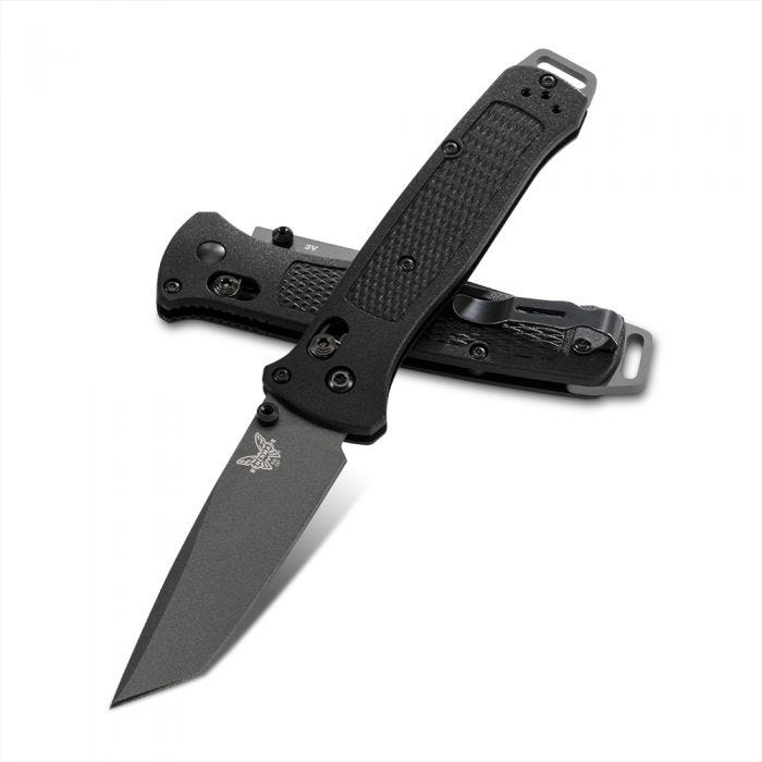 Benchmade Bailout Folding Knife, Black Blade, Black Handle (537GY)