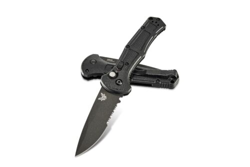 Benchmade Claymore Auto Folding Knife, Black (9070SBK)