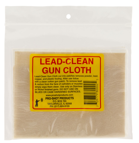 Pro-Shot Lead-Clean Gun Cloth, 8.75"x11.25" 1 Cloth (LCC) - Image 2