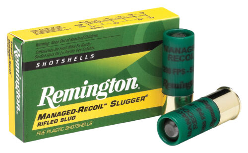 Remington Ammunition Managed Recoil Slugger, 12 Gauge Rifled Slug, 2.75in., 1oz., 5Rd. Box (RL12RS)
