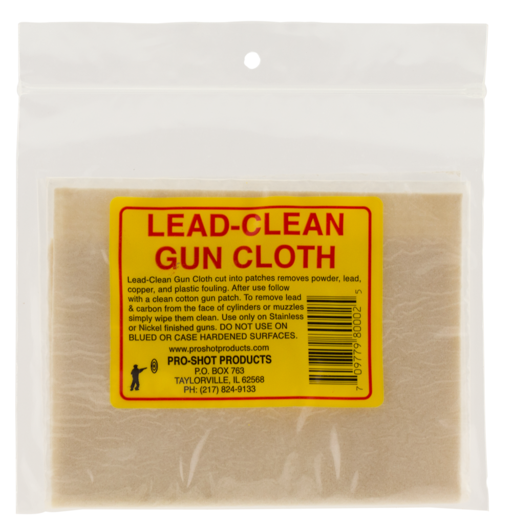 Pro-Shot Lead-Clean Gun Cloth, 8.75"x11.25" 1 Cloth (LCC)