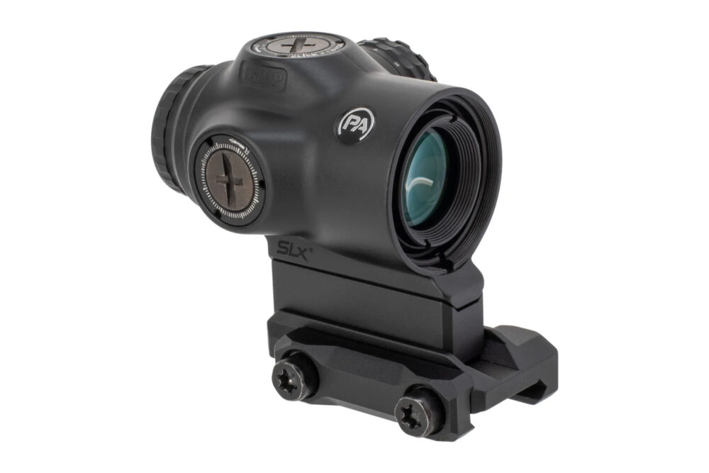 Primary Arms SLx 1X MicroPrism with Green Illuminated ACSS Gemini 9mm Reticle, Black (710052)