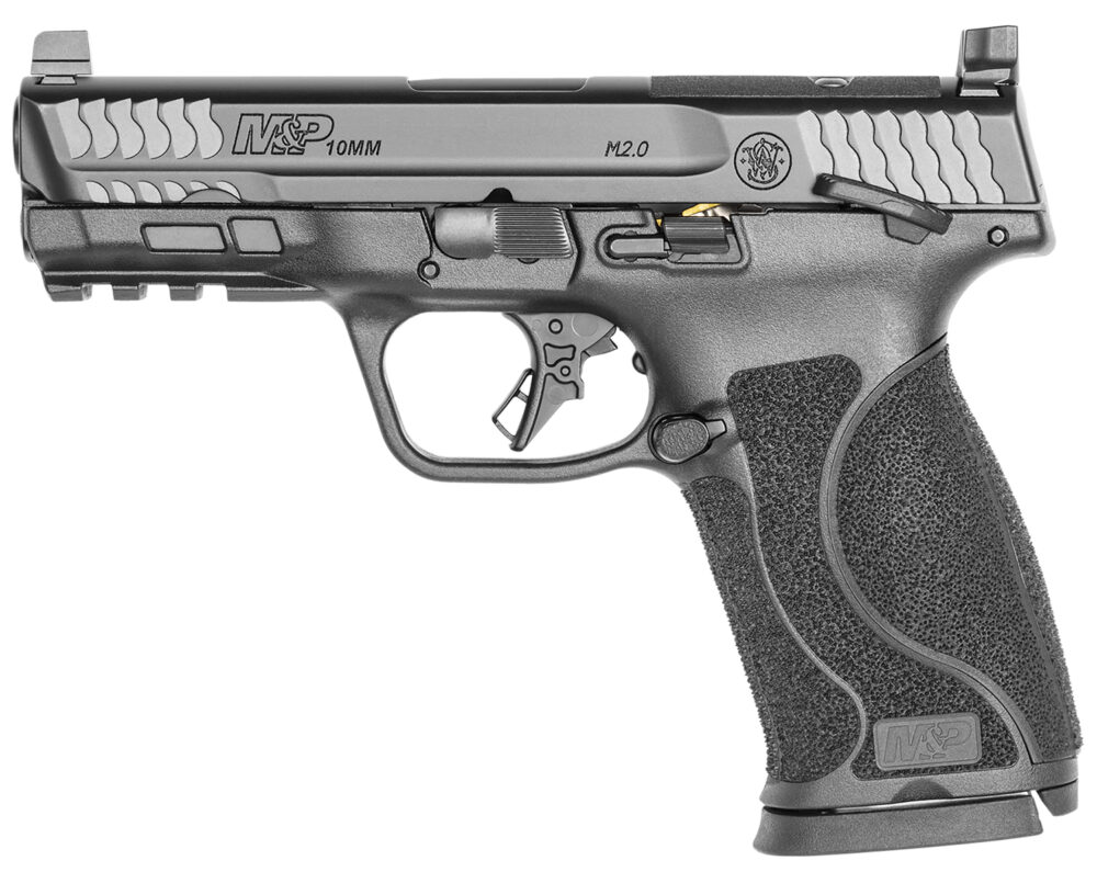 Smith & Wesson M&P 2.0 10mm Pistol, 4" Barrel with Manual Safety, Black (13390)