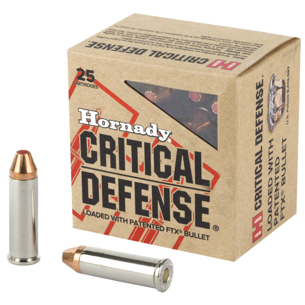 Hornady Critical Defense 38 Spl+P Ammunition, 110 Gr, Flex Tip, 25 Rds (90311)