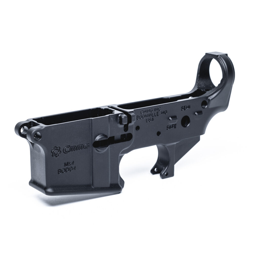 CMMG Stripped Lower Receiver, AR15, Black Finish (55CA101)