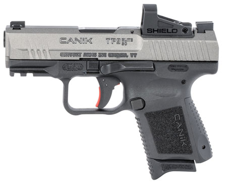 Century Arms, Canik TP9 Elite, Subcompact 9mm Pistol, with Shield Red Dot Optic, Tungsten Gray (HG5610TVN)