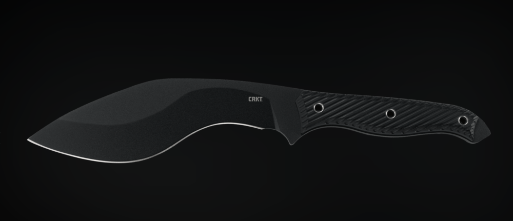 CRKT Clever Girl Kukri, Fixed Blade Knife, Black (2710)
