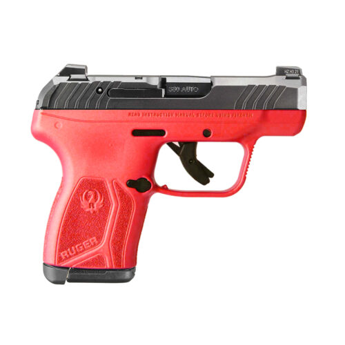 Ruger LCP MAX 380 ACP Pistol, Custom Red Titanium Finish (13722)