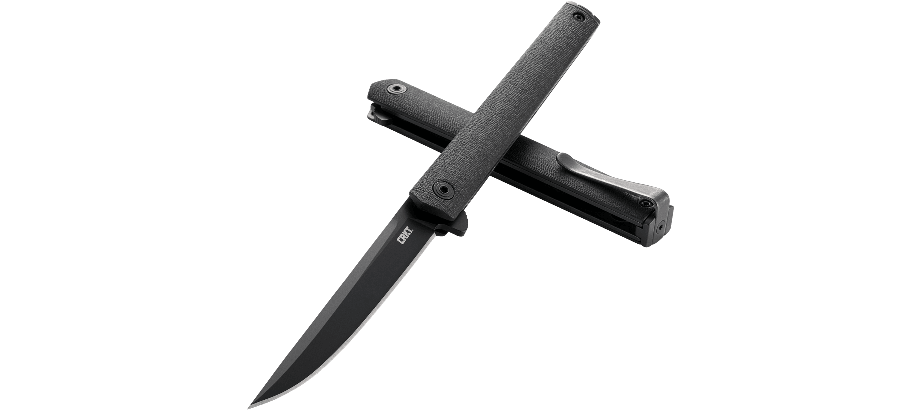 CRKT CEO Flipper Knife, Blackout (7097K)