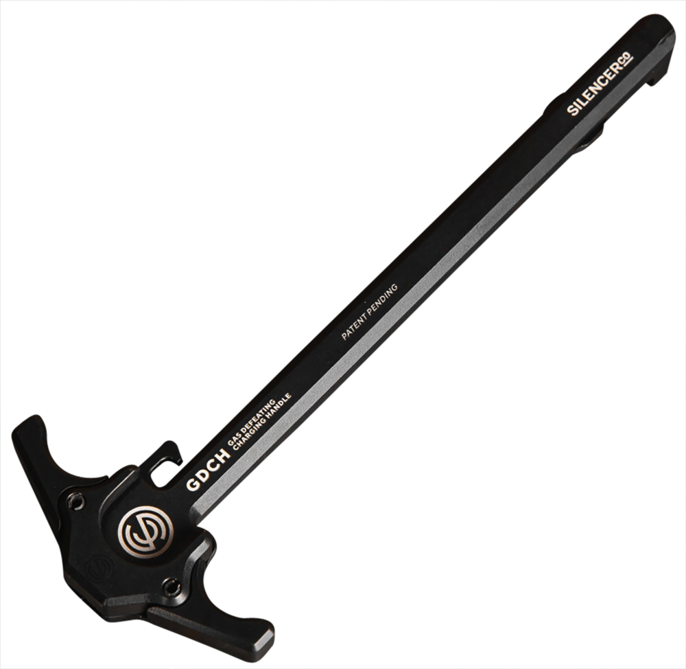 SilencerCo Gas Defeating Charging Handle w/Extended Latch, Black (AC5062)