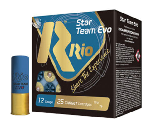 Rio Star Team EVO Target Shotgun Ammunition, 12ga., 2.75in., 7/8oz., no. 9 shot, 25rd. Box (ST249)