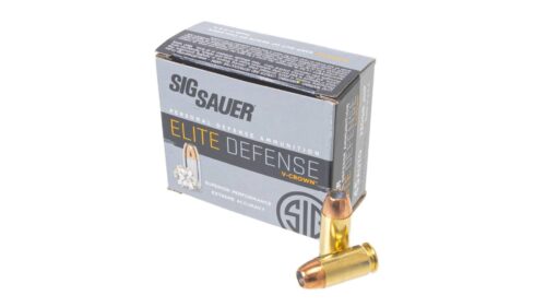 Sig Sauer Elite Performance Ammunition, V-Crown, 45 ACP, 230 Gr., JHP, 20rd. Box (E45AP2-20)