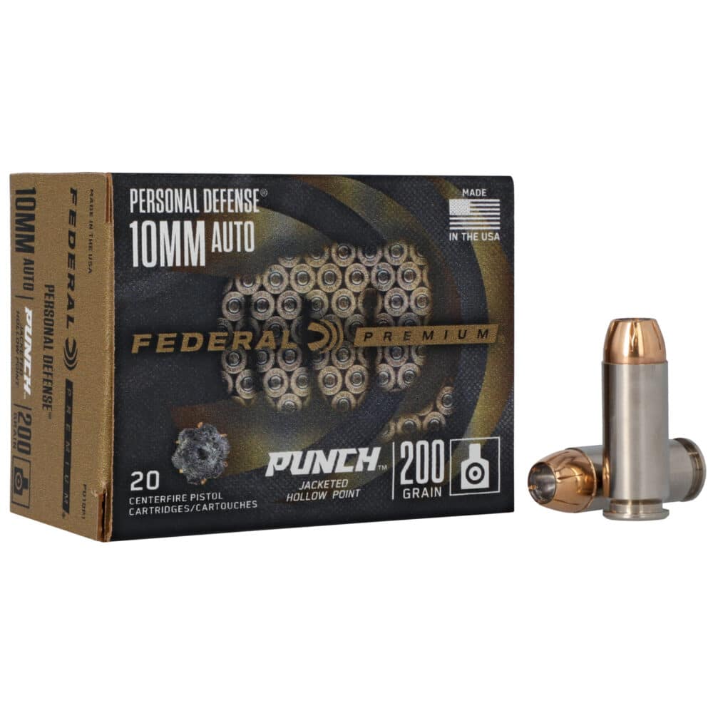 Federal, Premium, Punch, 10MM, 200 Grain, JHP Ammunition (PD10P1)