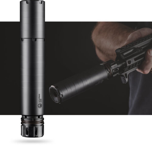 Dead Air Wolfman KeyMicro Kit, 9mm Modular Silencer, Black (WOLFMAN KMQDK)