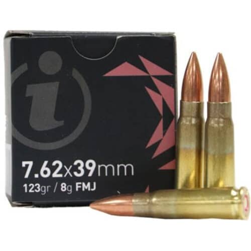Igman Brass 7.62X39, 123 Gr, FMJ Ammunition (IG76239)