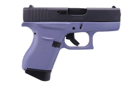 Glock G43 9mm Pistol, Crushed Orchid Finish (UI435201CO)