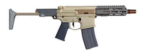 Q, LLC Honey Badger, 300 Blackout 7in. Barrel SBR, FDE (HB-300BLK-7IN)