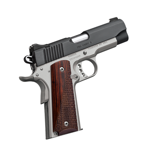 Kimber Pro Carry II (Two-Tone) 1911 Pistol, 45ACP, Matte Black and Satin Silver Finish (3200320)