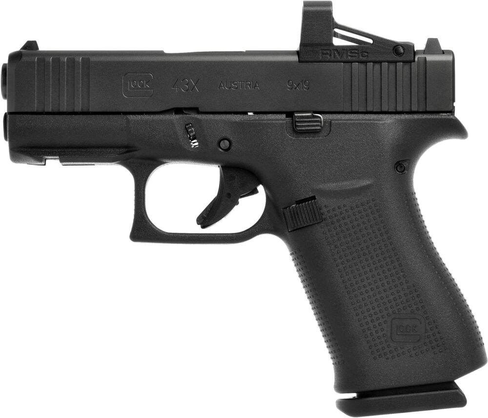 Glock 43X MOS 9mm Pistol with Shield Optic, Black (UX4350201FRMOSC)