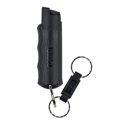 Sabre Pepper Spray with Quick-Release Key Ring, Red Pepper & UV Dye, Black (HC-14-BK-US-02)