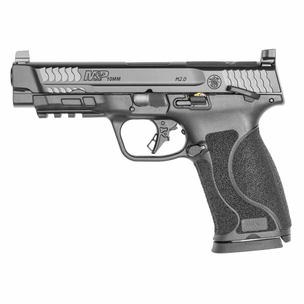 Smith & Wesson M&P10 M2.0 10mm Pistol, Optic-Ready with Thumb Safety, Black (13388)