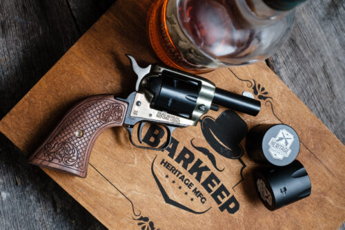 Heritage Barkeep 22LR Revolver, Includes Flask, Shot Glasses and Cedar Box (BK22CH2KIT)