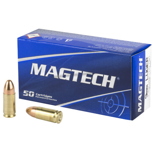 Magtech Ammunition, 9mm, 115 Grain, FMJ, 1,000rd. Case (9ABLK)