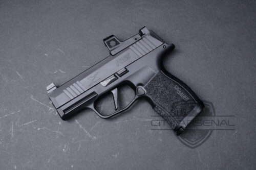 Sig Sauer P365 X 9mm Pistol, ROMEOZero Elite Red Dot Optic with Suppressor Height Night Sights, Black Nitron Finish (365X-9-BXR3-RXZE)