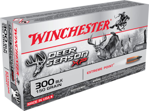 Winchester Ammunition, Deer Season XP, 300 Blackout, 150 Grain, Ballistic Tip, 20rd. Box (X300BLKDS)
