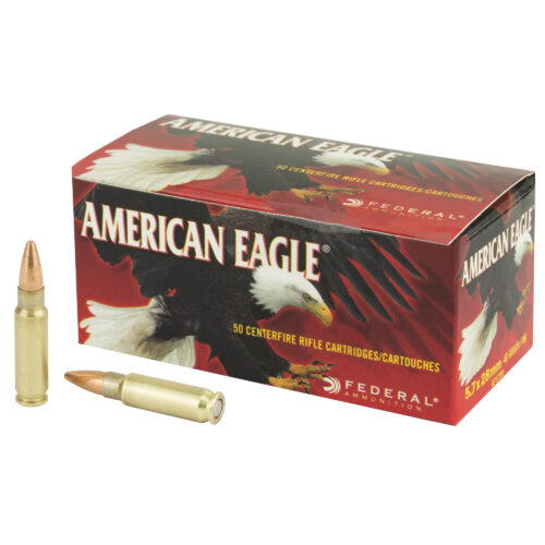 Federal American Eagle Ammunition, 5.7x28mm, 40gr., 50rd. Box (AE5728A)