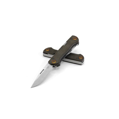 Benchmade Weekender 2 Folding Knife, Satin CPM-S30V Blade, Olive Drab Micarta Handles (317-1)
