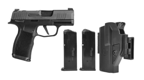 SIG Sauer P365 X TacPac 9mm Pistol with Manual Safety, Black Nitron Finish (365X-9-BXR3P-MS-TACPAC)