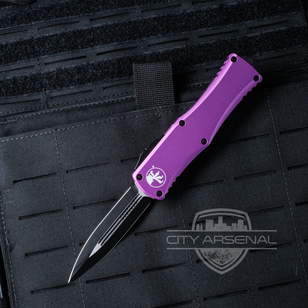 Microtech Hera OTF Auto Knife, D/E Standard, Violet (702-1 VI)